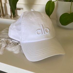 New ALO white logo baseball cap